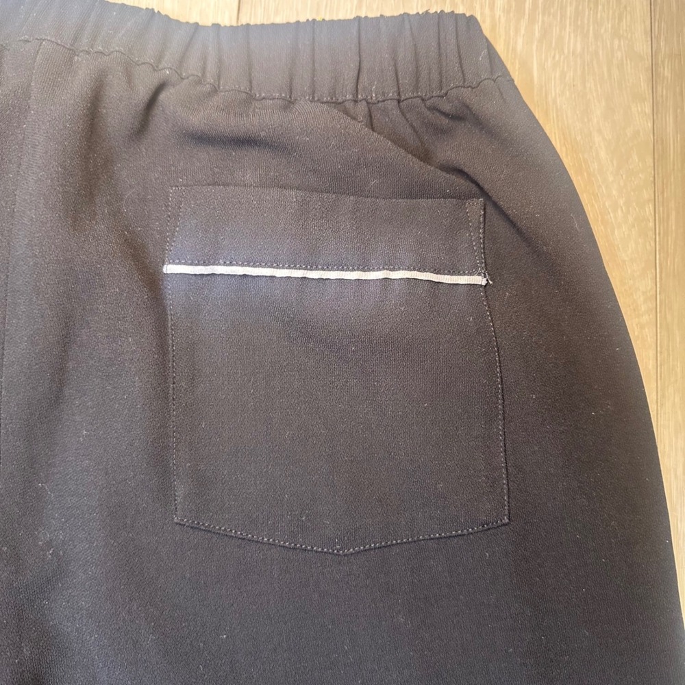 Laundry by Shelli Segal pull on elastic waist trousers black wide leg office 10 - Picture 8 of 8